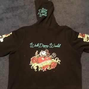 Walt Disney World Zip Up Hoodie - Ed Hardy style